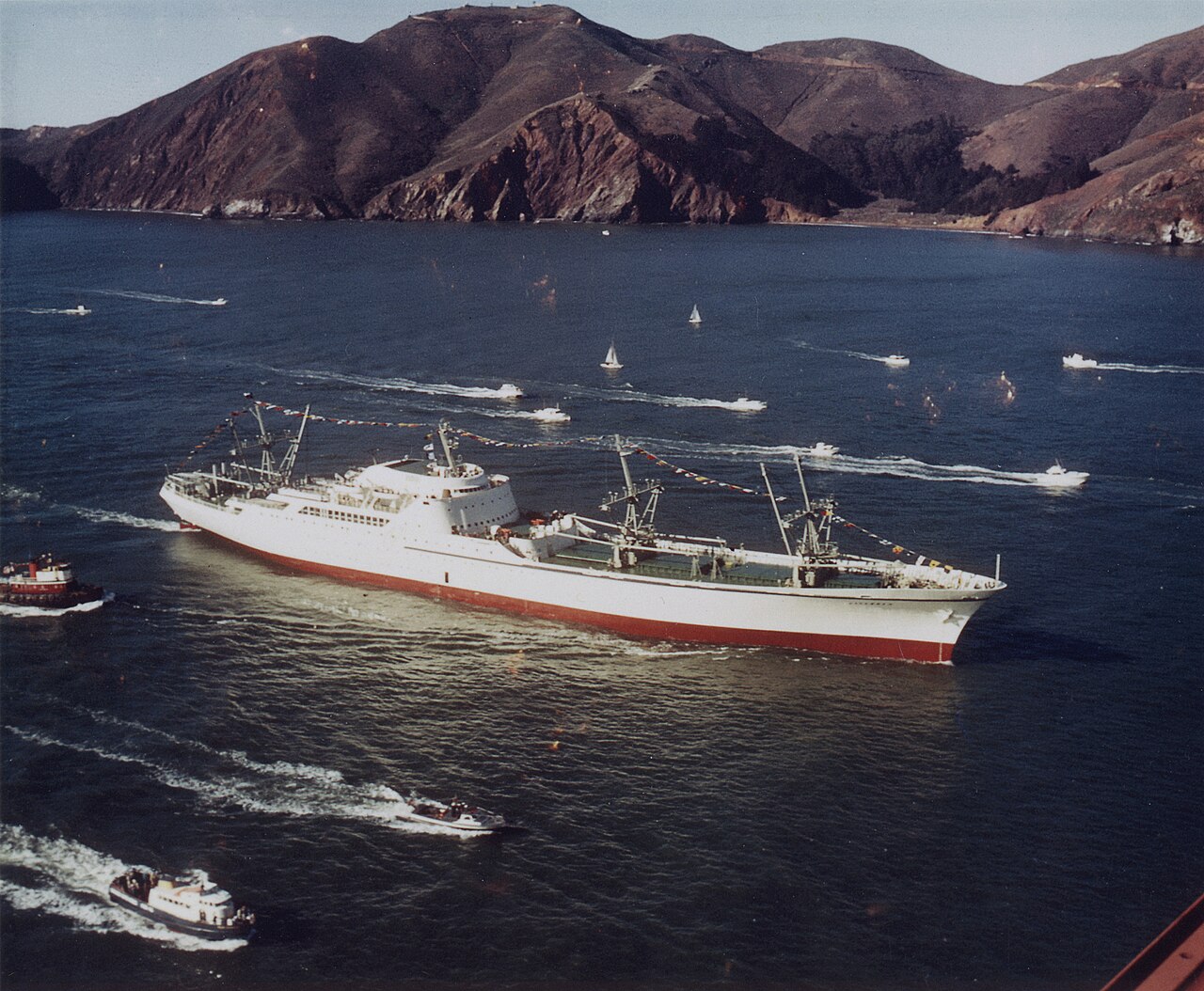 NS Savannah, prvi površinski brod na nuklearni pogon u SAD. Foto: Wikimedia Commons. By Elton Lord/Atomic Energy Commission - https://www.flickr.com/photos/nrcgov/14698777183/, Public Domain, https://commons.wikimedia.org/w/index.php?curid=65649274